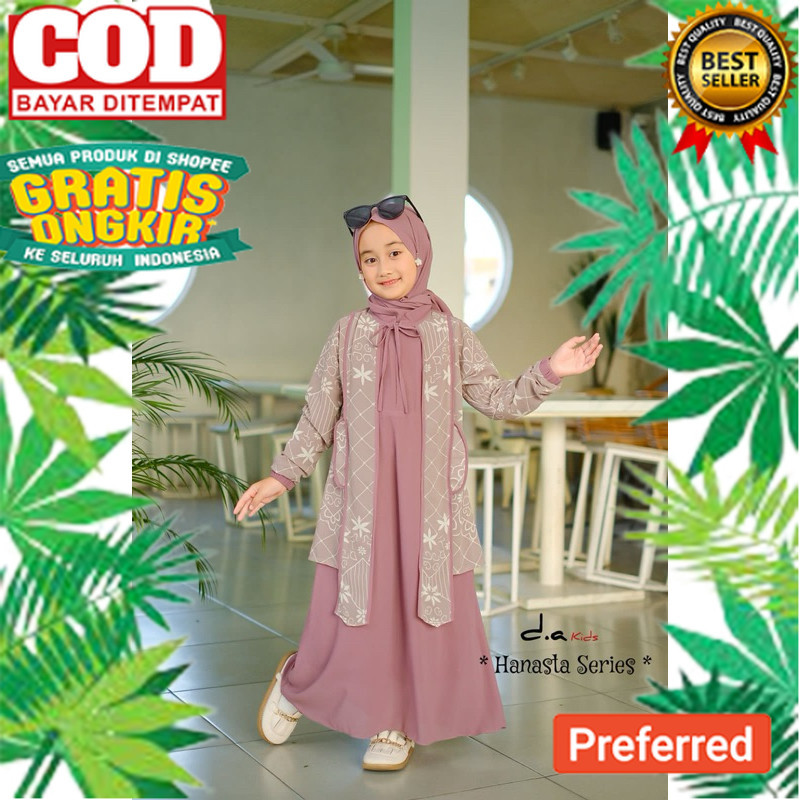 gamis anak model terbaru /gamis anak casual// OUTFIT STYLE RAMADHAN 2024