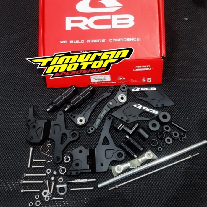 READY FOOTSTEP UNDERBONE RCB S2 V2 SONIC 150 HITAM ORIGINAL