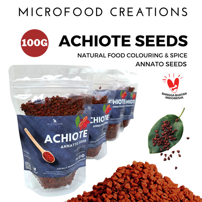

ACHIOTE | ANNATTO | Natural Food Colouring & Spice | 100g | Microfood