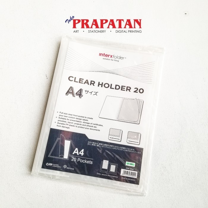 

InterxFolder Clear Holder 20 Pockets A4 CHX120A -YY41
