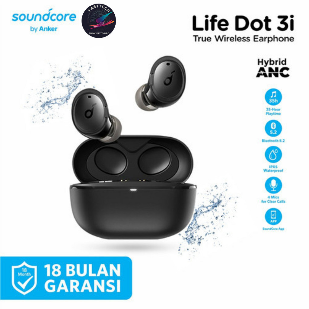 True Wireless Earbuds Anker Soundcore Life Dot 3i - Garansi Resmi Anker