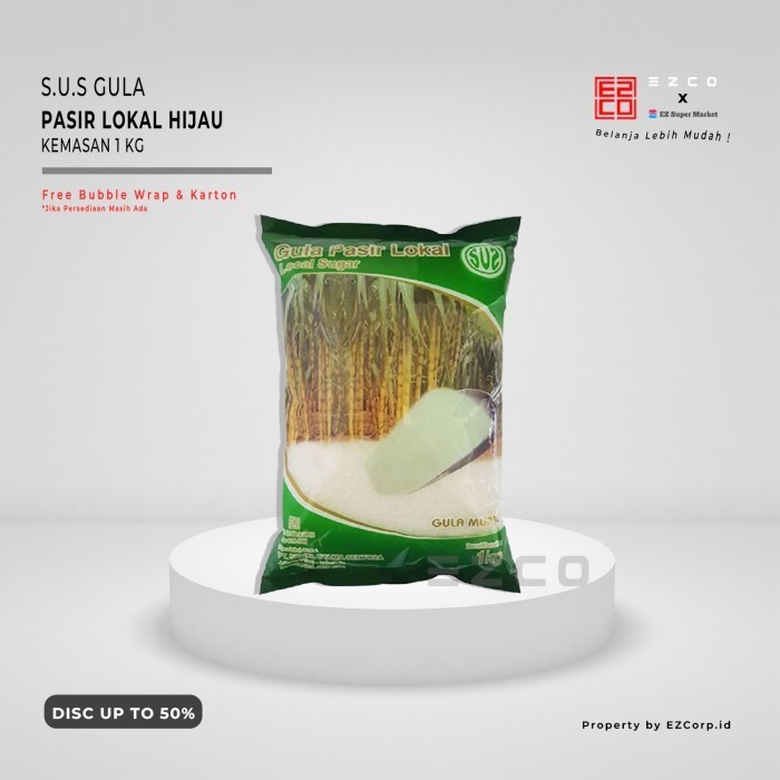 

SUS GULA PASIR LOKAL HIJAU KEMASAN 1 KG