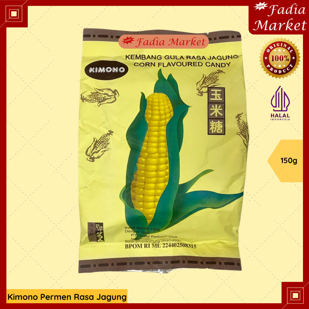 

Kimono Corn Flavoured Candy Permen Kembang Gula Rasa Jagung 150g