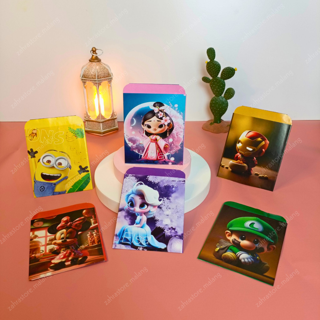 

100 Pcs Amplop Medium Disney 2024 siap pakai