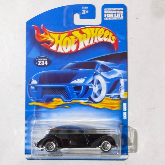 HW Hot Wheels 1936 36 Cord hitam polos 2001 -DD24