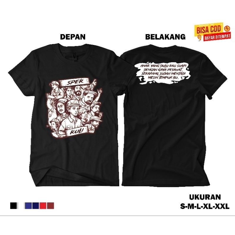 kaos baju distro kasual terbaru spek kuli