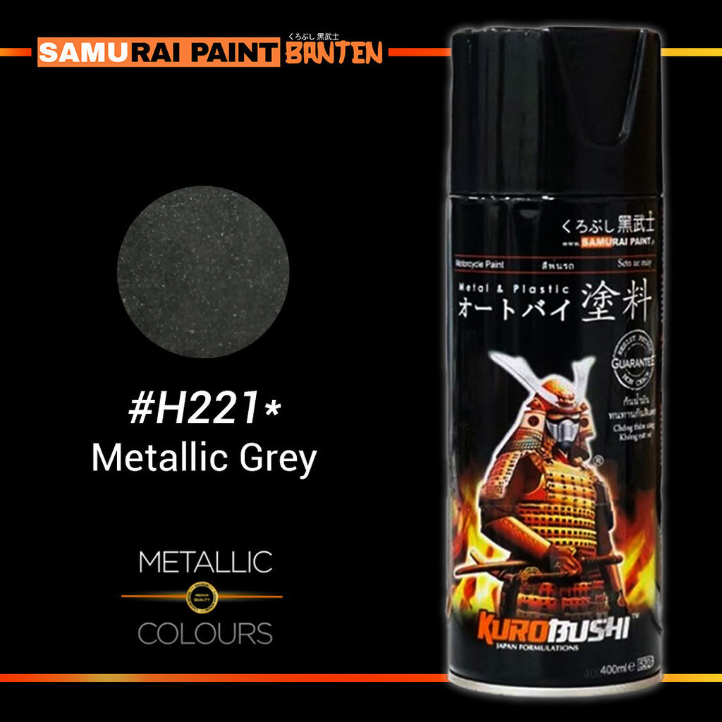 Samurai Paint Metallic Grey Abu-abu Metalik H221