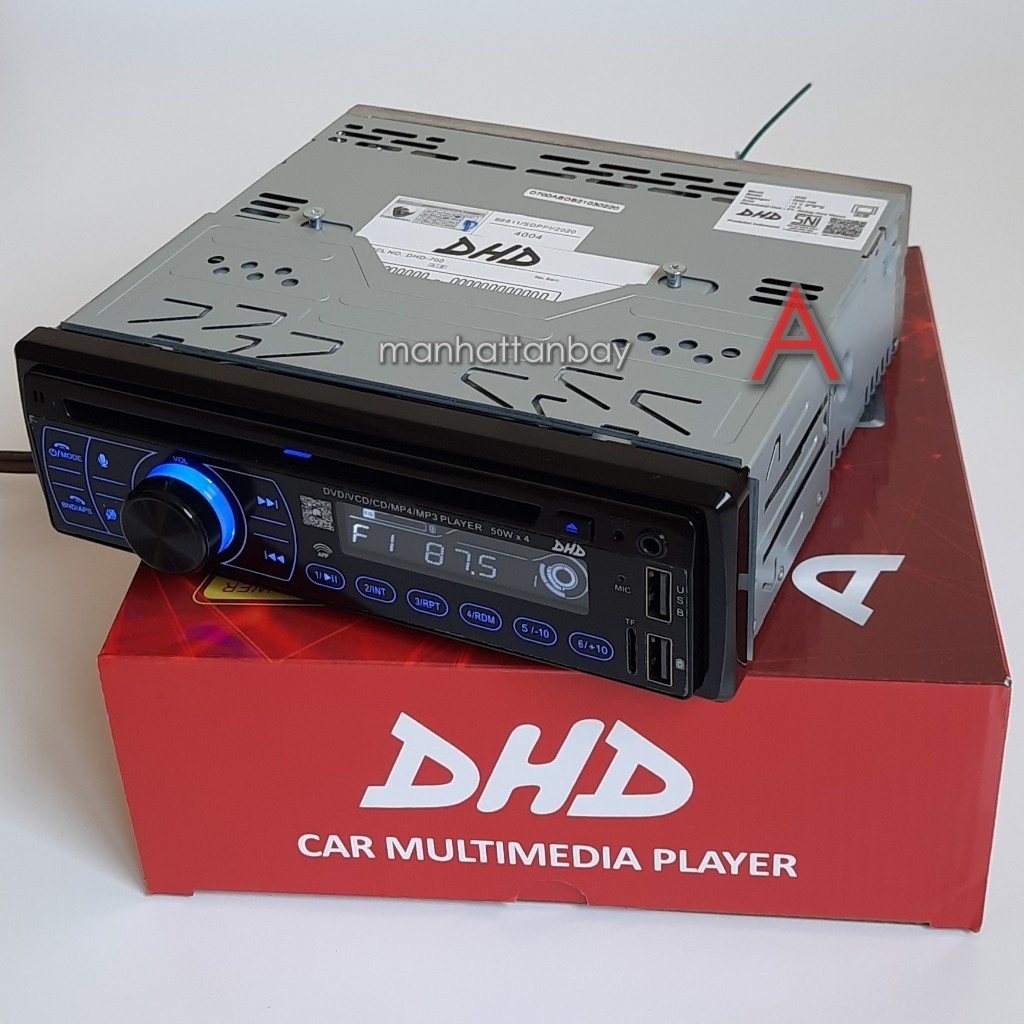 Tape Mobil Single Din DVD Player MP3 USB Micro SD Aux In Bluetooth DHD-700