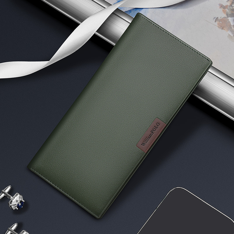 Emperor Paul Dompet Tipis Pria Dompet Panjang Pria Dompet Koin Dompet Kulit Asli Dompet Kulit Sapi G