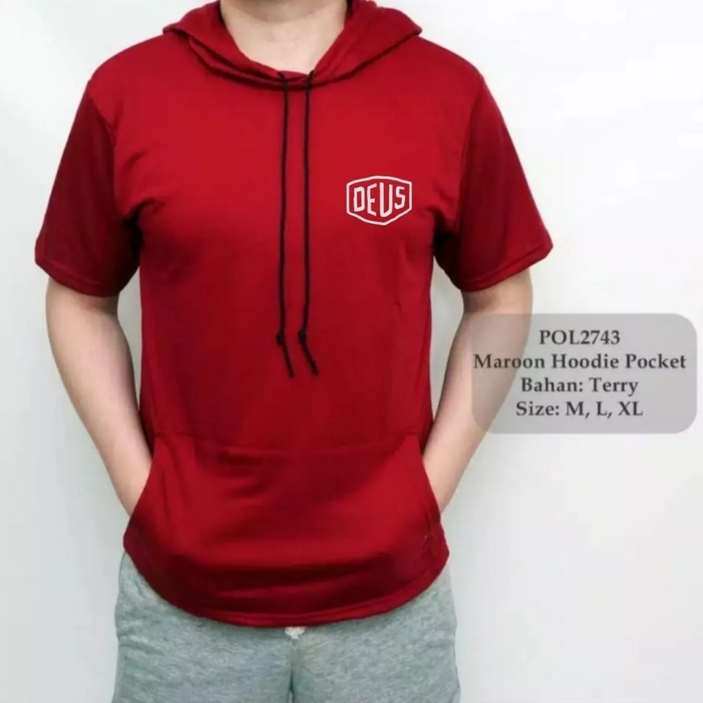 Hoodie pendek Pria / hoodie Kantong pendek Pria / Kaos Hoodie Wanita / kaos hoodie pendek / kaos hoo