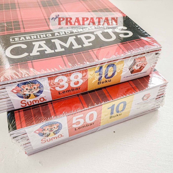 

Buku Tulis Sekolah Suma Campus 25x17.5cm 10 Buku | Buku Catatan - 38 LEMBAR