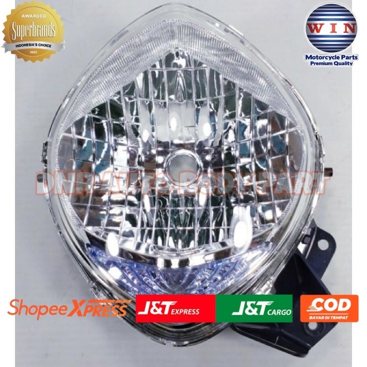 Lampu Depan Fino FI 125 2016 2017 2018 2019 2020 | reflektor headlamp WIN |