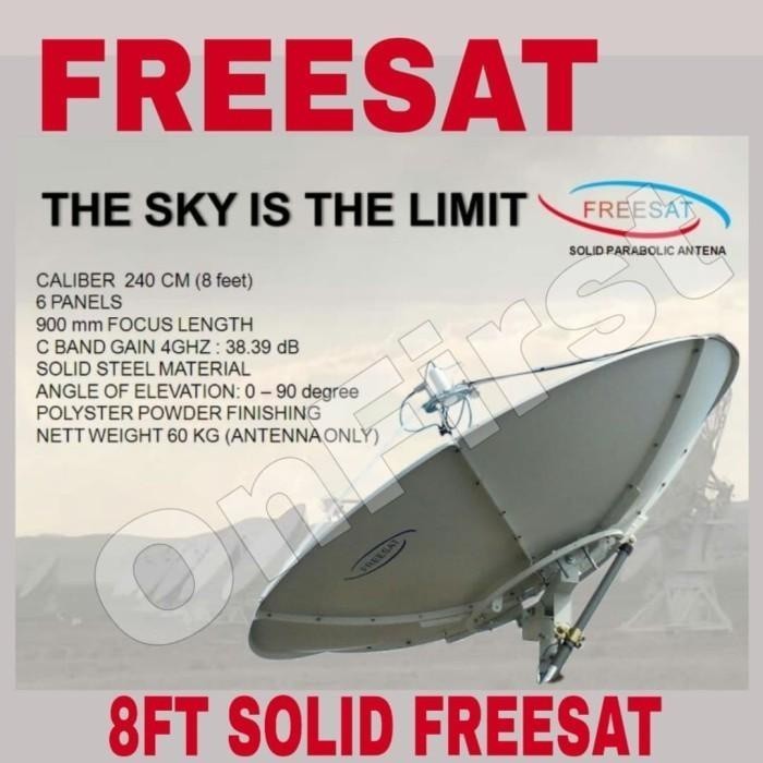 PROMO TOKOAntena Parabola Solid 240Cm / 8Ft / 8Feet Freesat Model Yuri