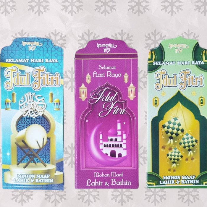 

NIRMALA 100 lembar Amplop Ampau lebaran Motif Mesjid Uk Besar