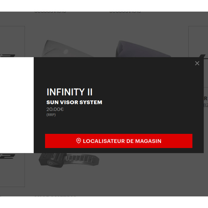 Sun Visor System Helm LS2 OF603 Infinity 2 II