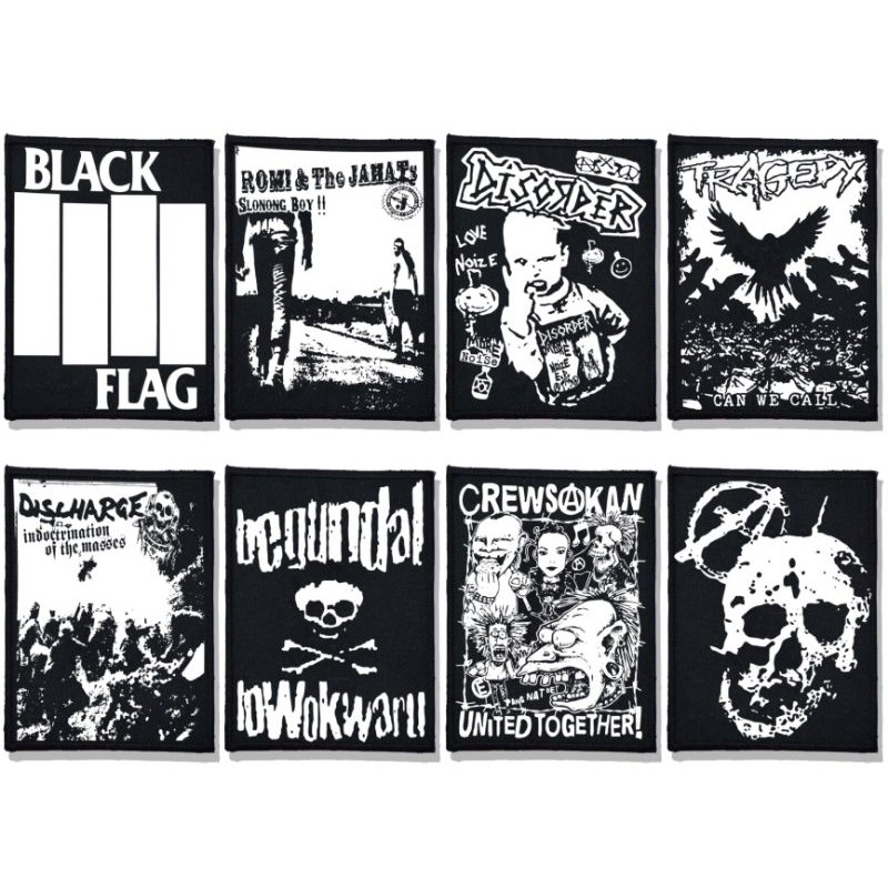 Bordir emblem patch,emblem punk,emblem band punk,emblem kotak,emblem band