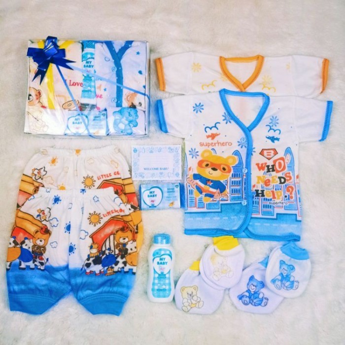 

[Best]PROMO Hampers Baju Baby Gift Paket Kado Set Baju Bayi Newborn Lahiran Parsel