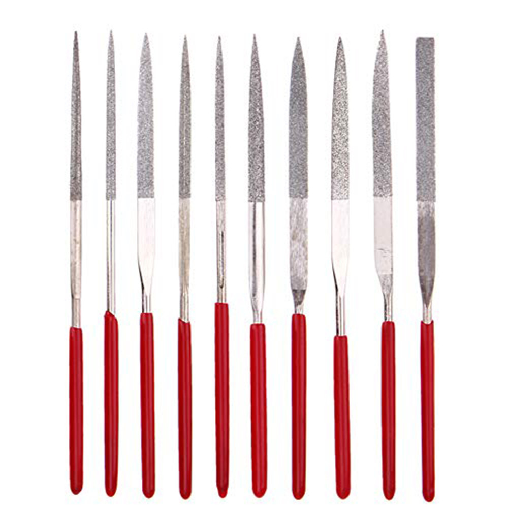 

10pcs Diamond Mini Needle File Set Handy Tools Ceramic Crafts DIY Wood Rasp File Needle Jewelry Polishing Carving Diamond File