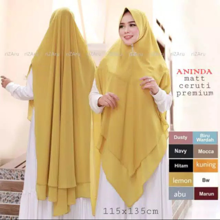 khimar ceruty jumbo khimar syari aninda ceruty premium A