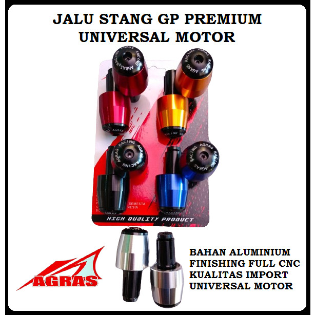 AGRAS JALU STANG PCX PREMIUM ALMINI FULL CNC BAR END STIR PREMIUM GP ONE NMAX VARIO AEROX MOTOR VARI