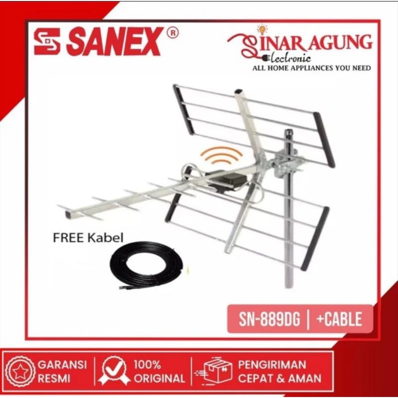 Antena tv digital sanex 889 dg antena digital analog outdoor
