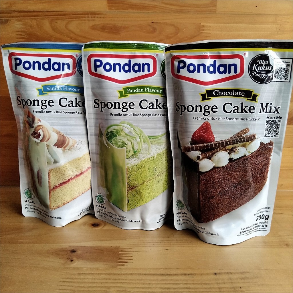 

pekanbaru / Pondan Sponge Cake Mix / Tepung Premix untuk Kue Sponge 200gr