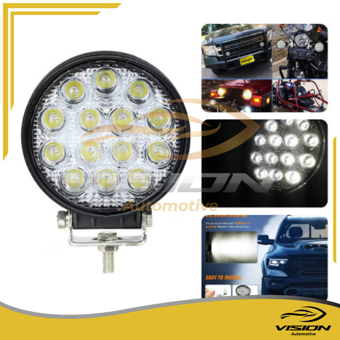 Led WorkLight 42Watt 14 Led Mobil Bulat