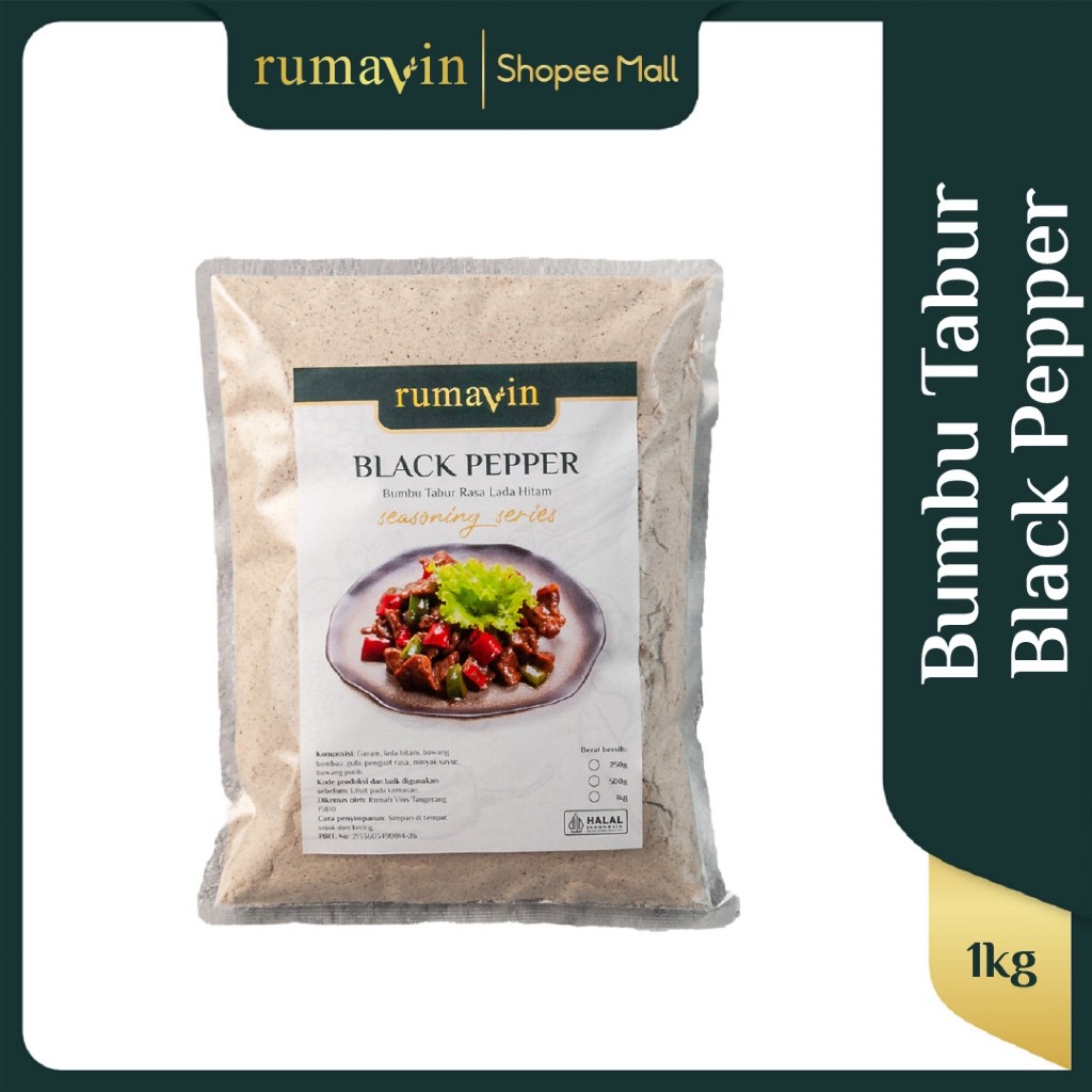 

Rumavin - Premium Bumbu Tabur Lada Hitam / Blackpepper