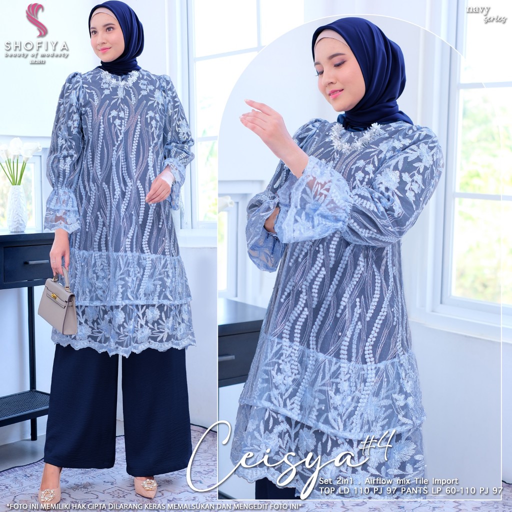 Setelan celana jumbo Ceisya/setelan resmi wanita LD 110/set kondangan wanita/set celana wanita/ sete