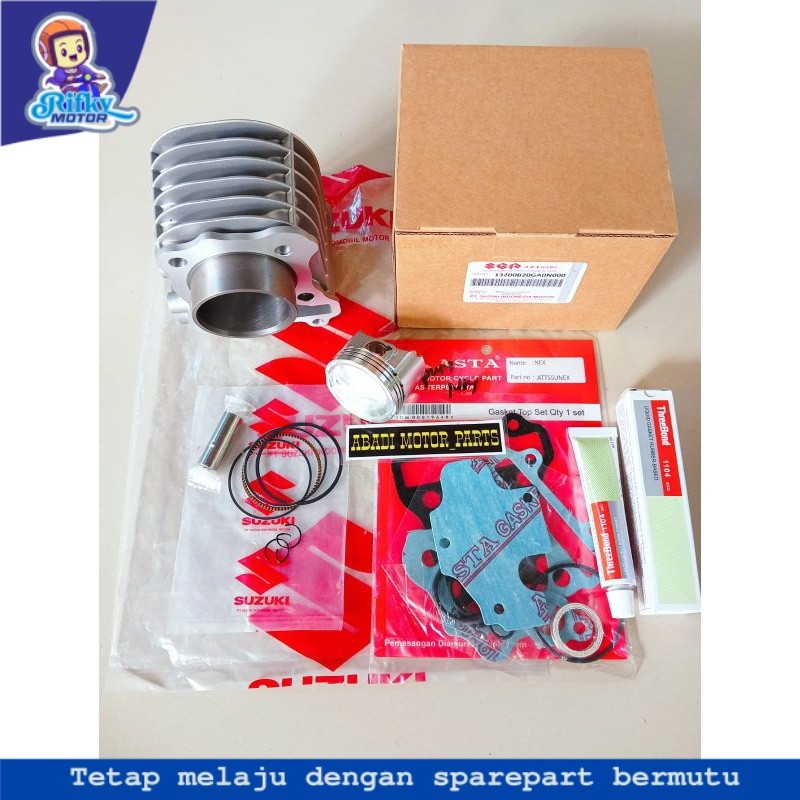 BLOK SEHER KOMPLIT+PISTON KIT SUZUKI NEX/NEX 2/ADRESS/LEST