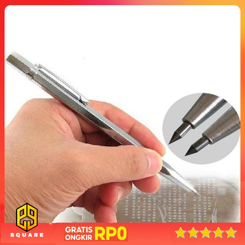

KNIFEZER Pena Ukir Metal Scriber Tungsten Carbide Tip Original 99 Square