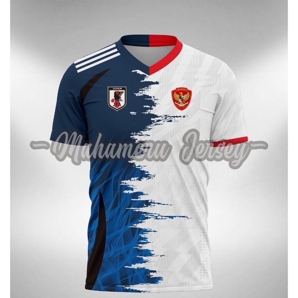 Jersey Kombinasi Timnas Indonesia Away X Jepang 2024