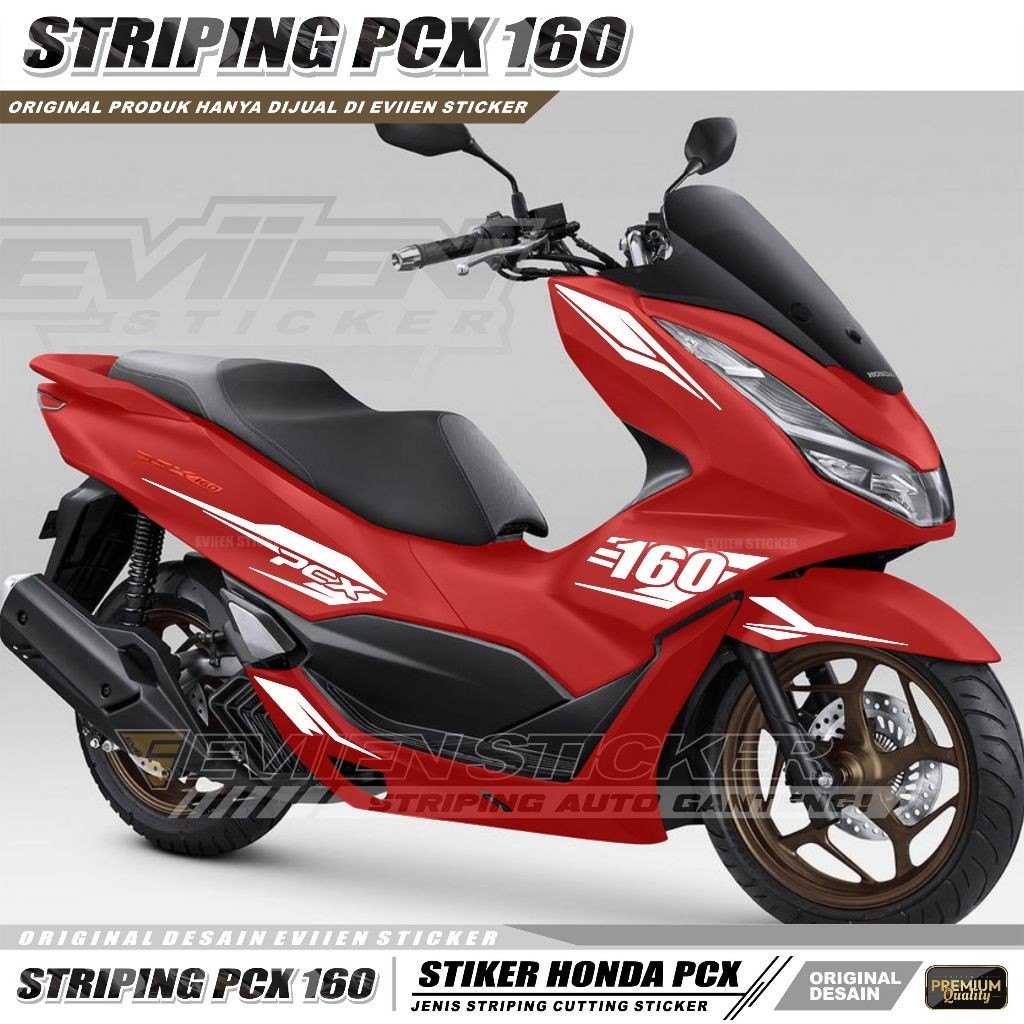 STRIPING MOTOR CUTTING STICKER NEW PCX 160 STRIPING VARIASI ALL NEW HONDA PCX 2021 2022 2023 2024