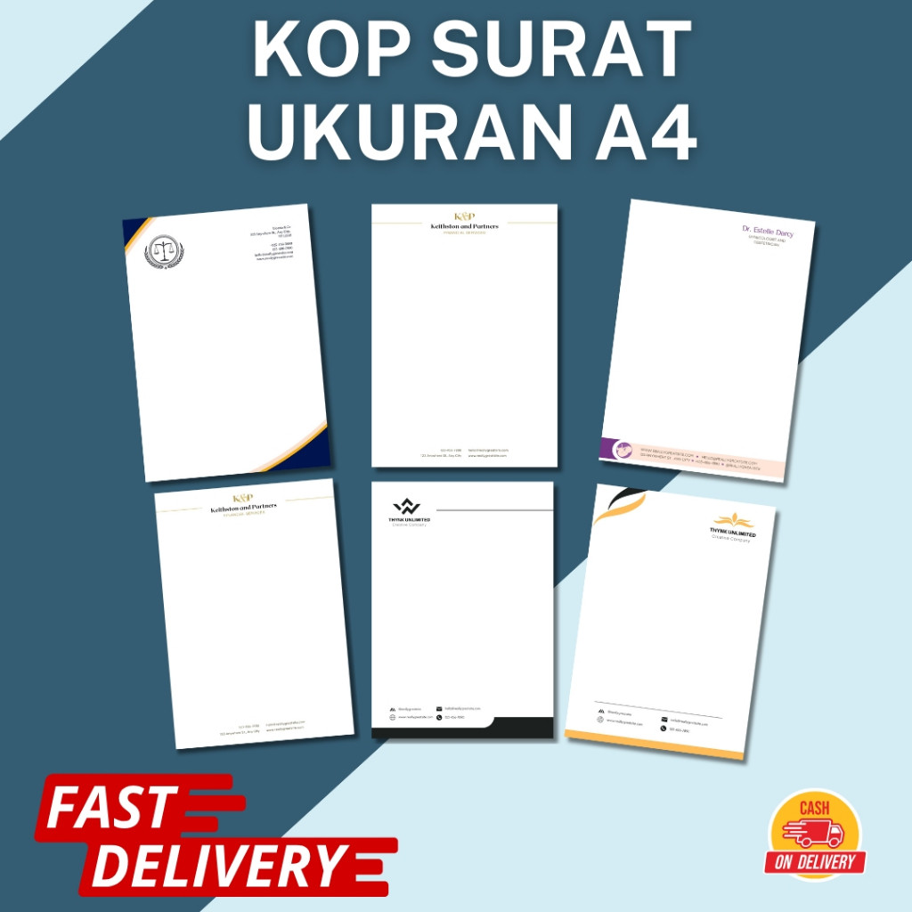 

CETAK KOP SURAT UKURAN A4 1 RIM ( 500 LEMBAR ) - Chayra
