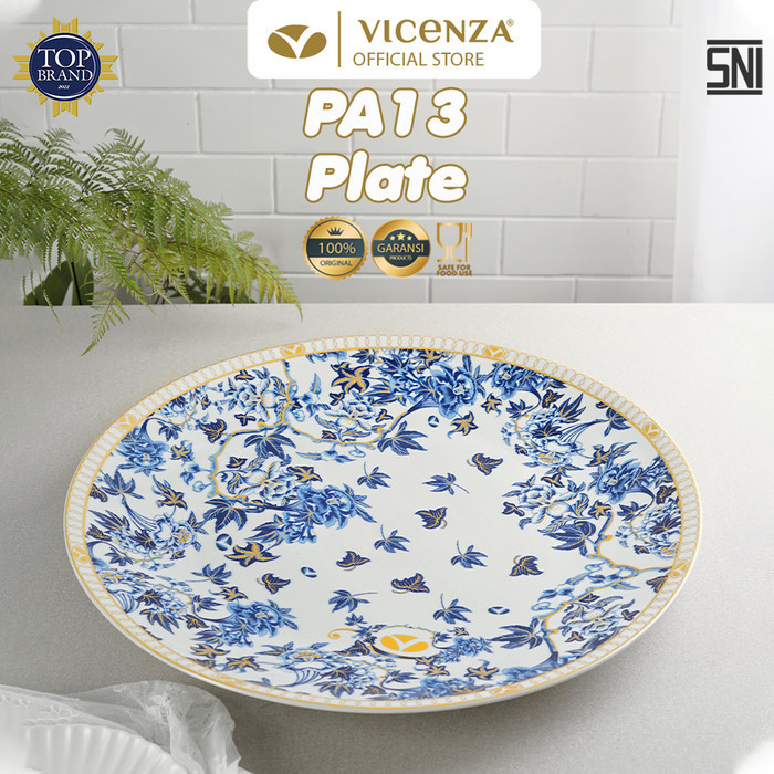 Original Vicenza Piring Makan 20 inch PA13 Motif Ayana