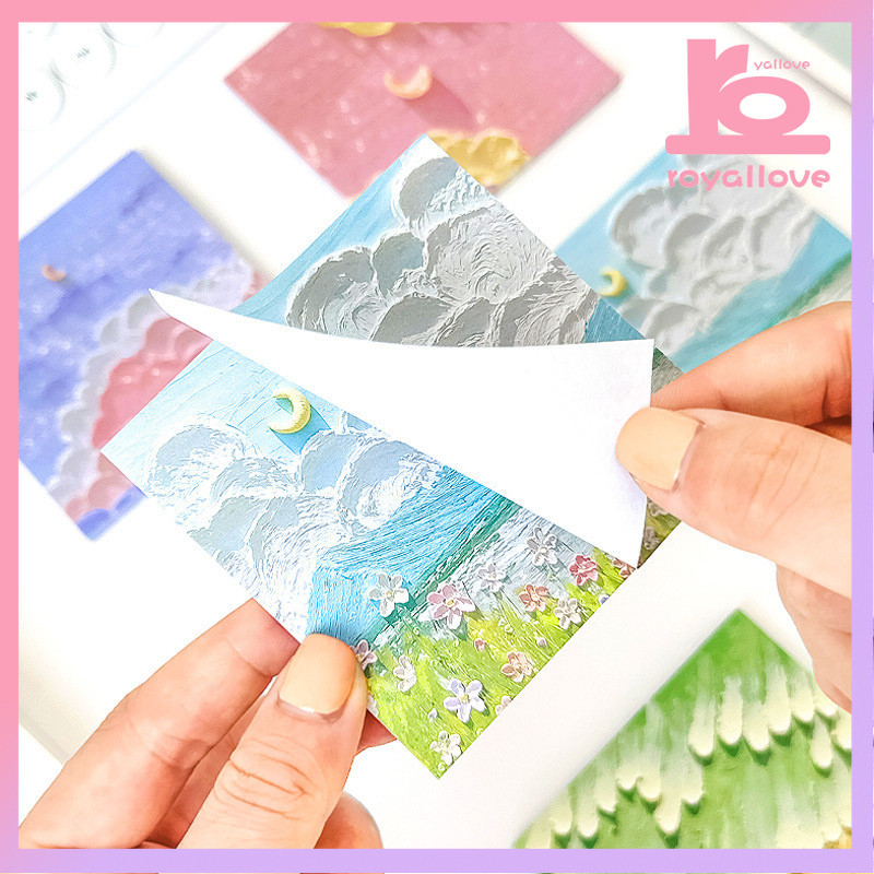 

COD Lansekap Notes Sticker Girl Heart Memo Paper Memo Ledger Tangan N-Times Sticker