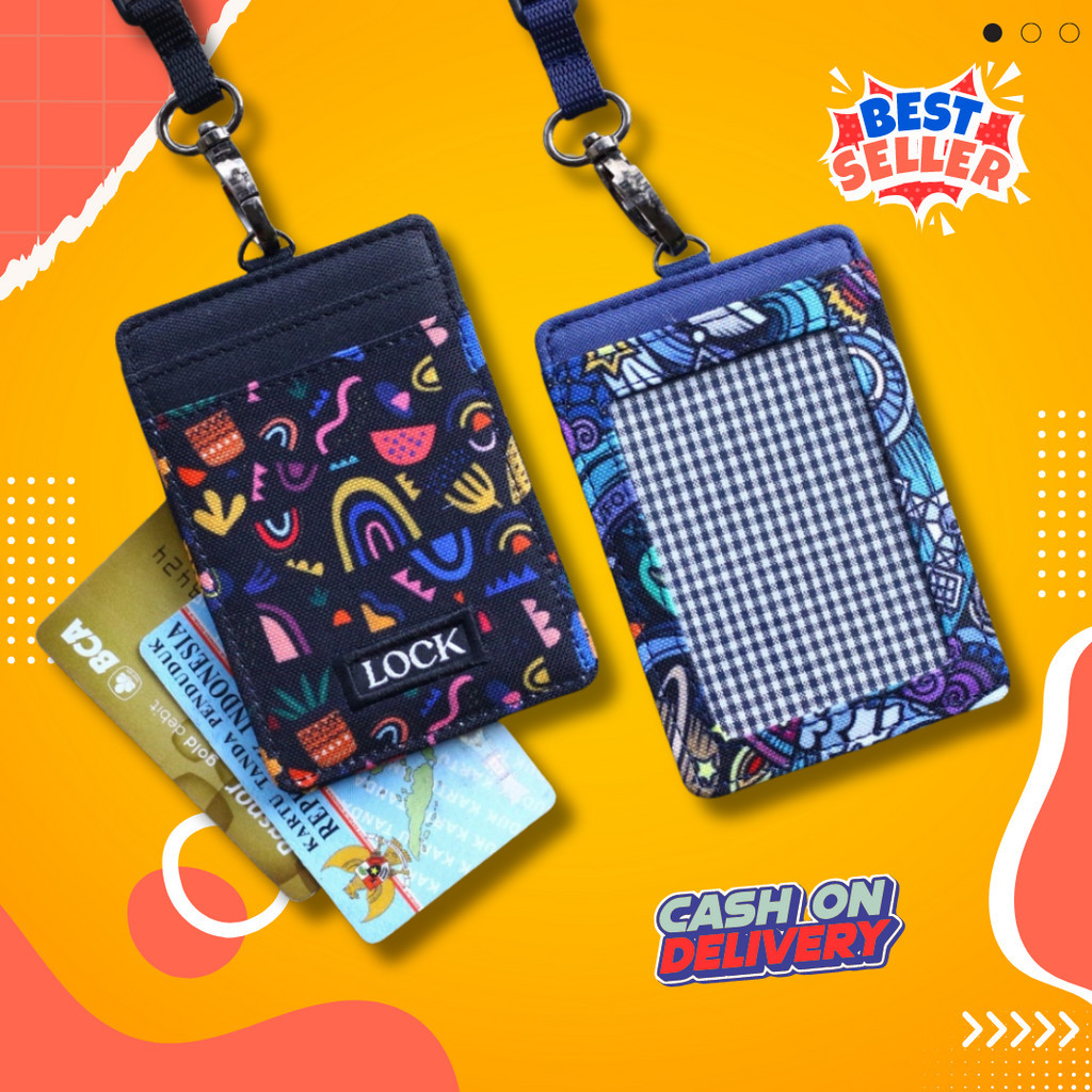 

Gantungan ID Card Kantor Kasual Kalung Name Tag Holder Lanyard Anti Air Pria Wanita PS30