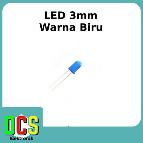 LED 3mm kecil warna Biru