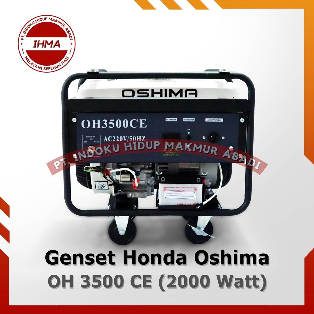 Gasoline Generator Genset Listrik Bensin Honda Oshima OH 3500CE Stater