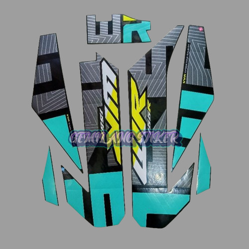 Striping Decal Polet Sticker Yamaha WR 155R 155 R 2022 2023 hitam toska stiker motor list body