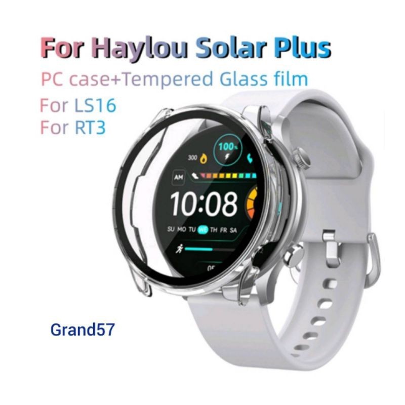 Case Haylou Solar Plus LS16 RT3 Haylou Tempered Glass Casing Hard Case