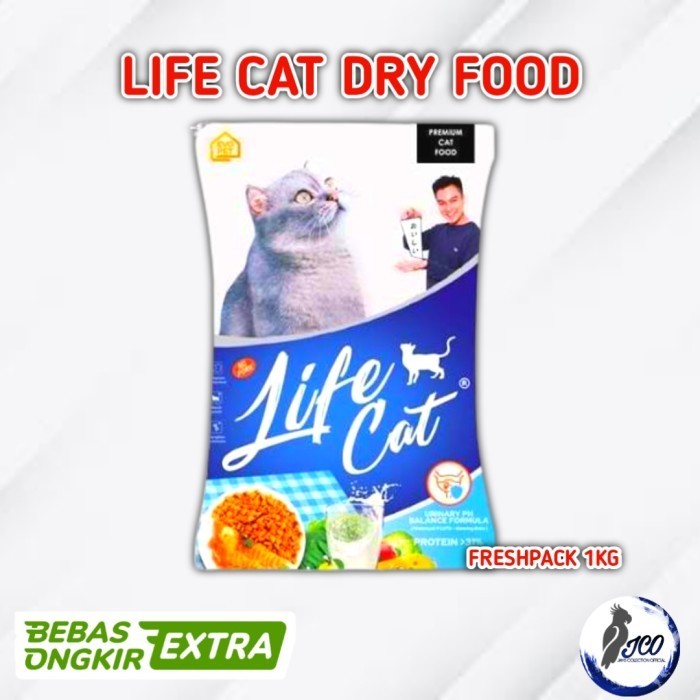 LIFE CAT DRY FOOD 1KG MAKANAN KUCING LIFE CAT DRY FOOD