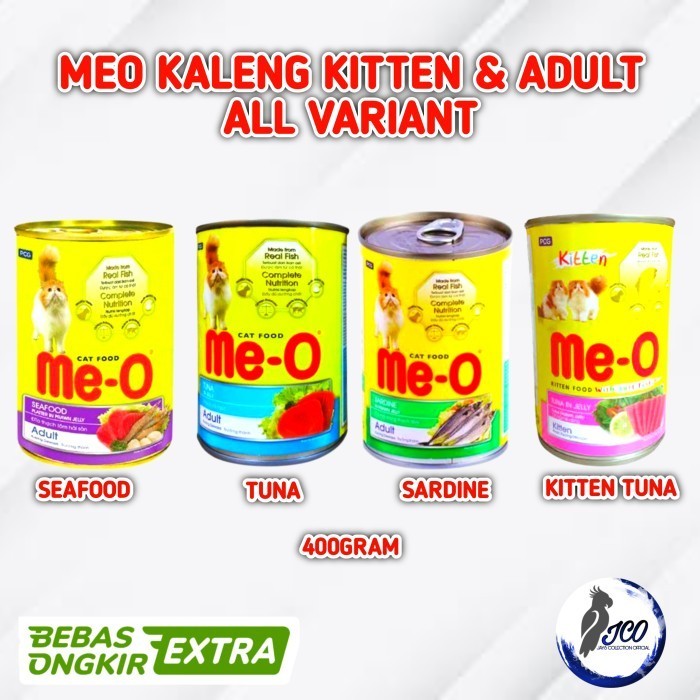 MEO KALENG 400GR MAKANAN KUCING BASAH ME-O KALENG MEO WET FOOD