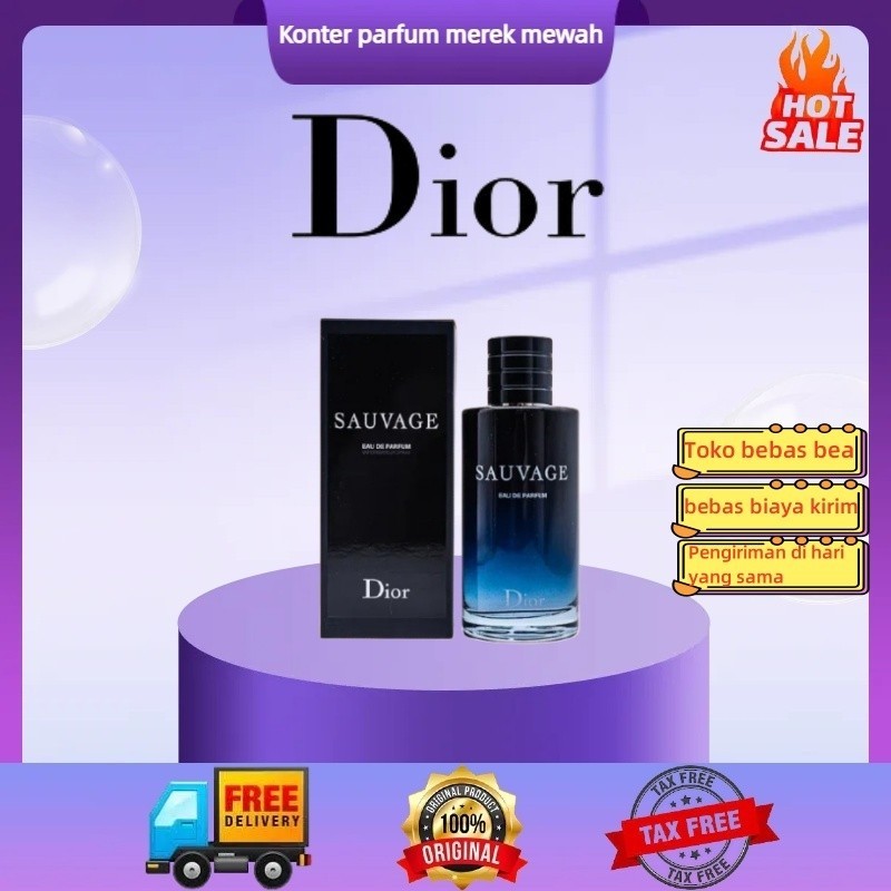 [Asli bebas bea 100% Original]Christian Dior Sauvage Man Eau De Parfum EDP 100ML Wewangian Pria Arom
