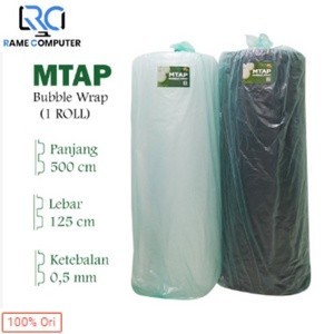 

(1,25 x 50 Meter) Bubble Wrap MTAP 1 Roll / Gulung Transparan Putih Hitam