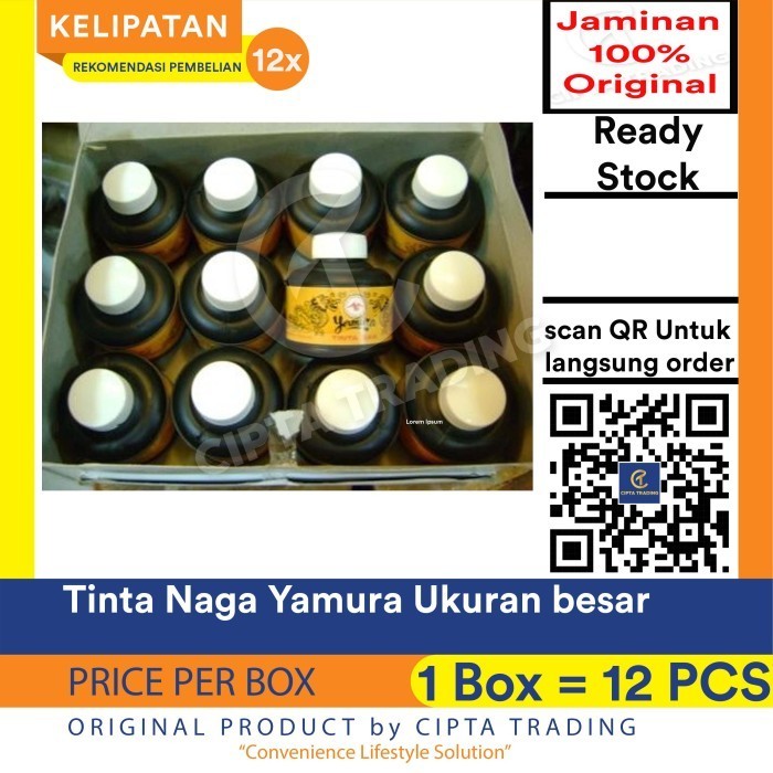 

PROMO!! -Ink - Yamura - Tinta Naga (Besar per lusin)