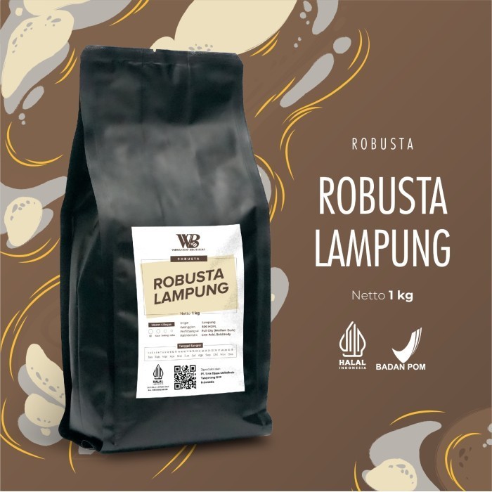 

Workshop Brother Kopi Robusta Lampung 1Kg - Biji atau Bubuk - Giling Halus, 200 gram