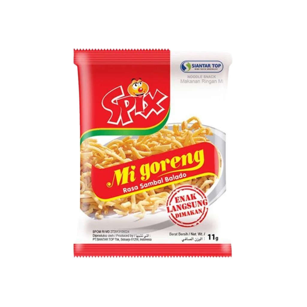 

Spix mie goreng 1pack isi 20pcs eceran 500an