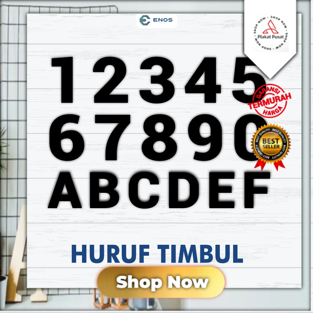 Custom Akrilik HURUF TIMBUL CUSTOM / NO RUMAH AKRILIK / ANGKA / HIASAN DINDING Plakat pusat