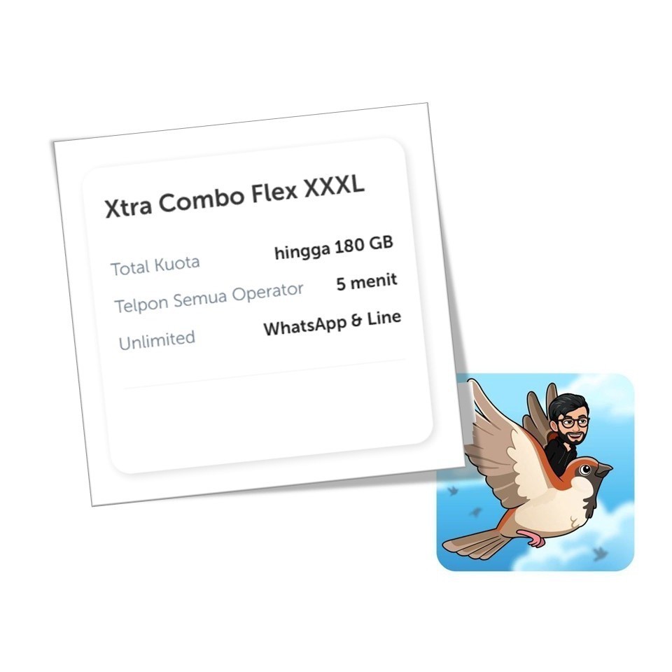 XTRA COMBO FLEX XXXL - KUOTA XL - PAKET DATA XL